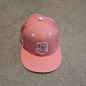 Pink Baseball Cap with Logo